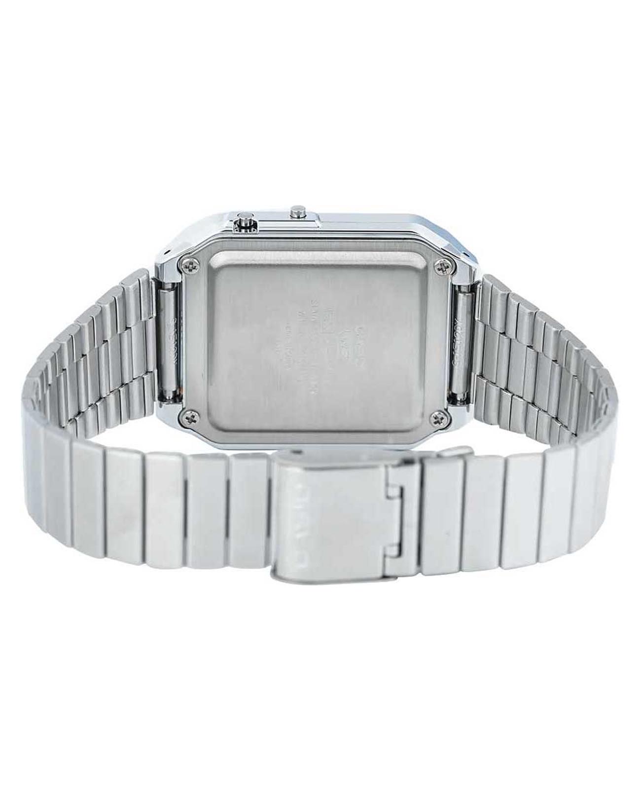 Casio Casio Vintage CA-500WE-4BDF (CA-500WE-4B), vintage япония женские часы на браслете нержавеющая сталь боковой вид