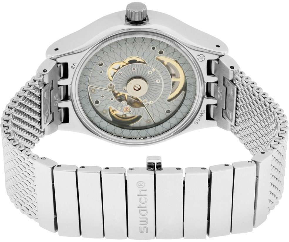 Swatch Swatch Irony Sistem51 YIS406GA женские часы серебристый циферблат на запястье