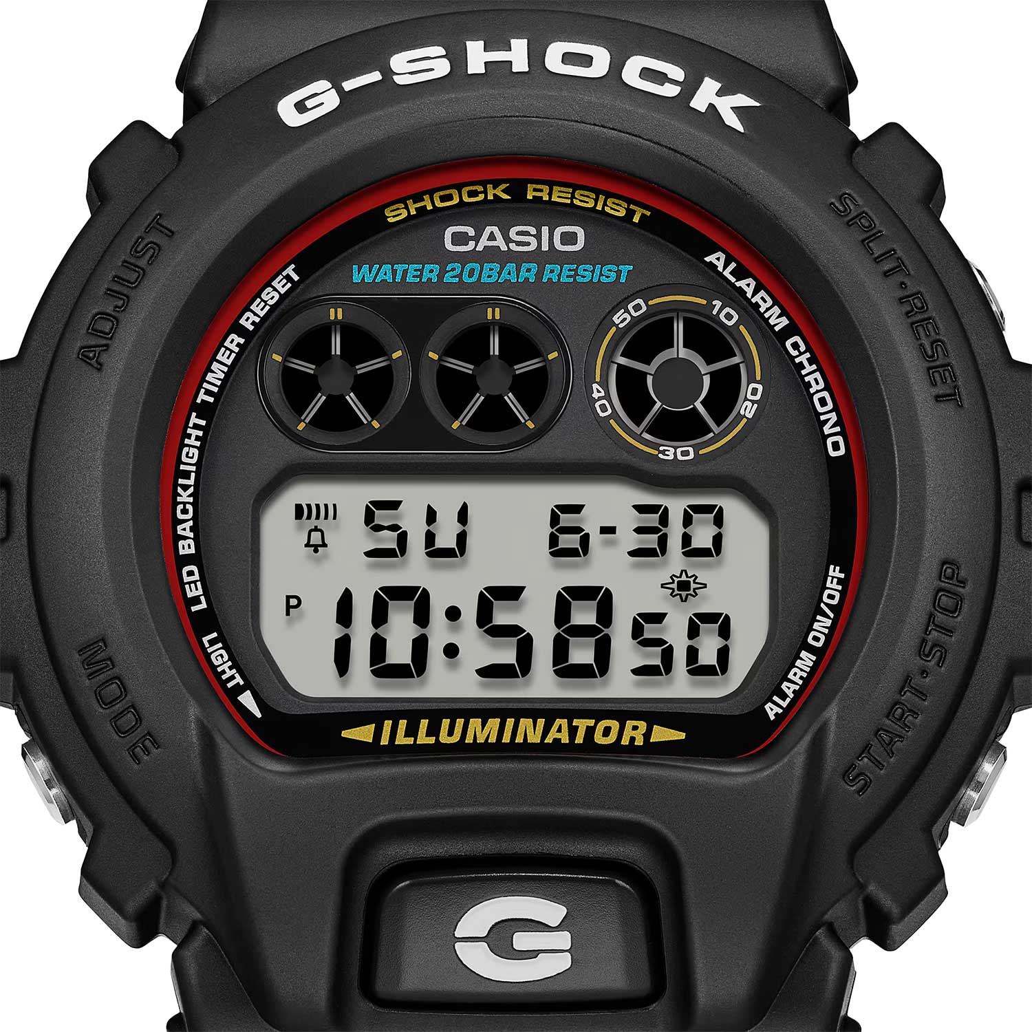 Оригинальные часы Casio Casio G-Shock DW-6900RL-1 электронные калибр механизма  общий вид