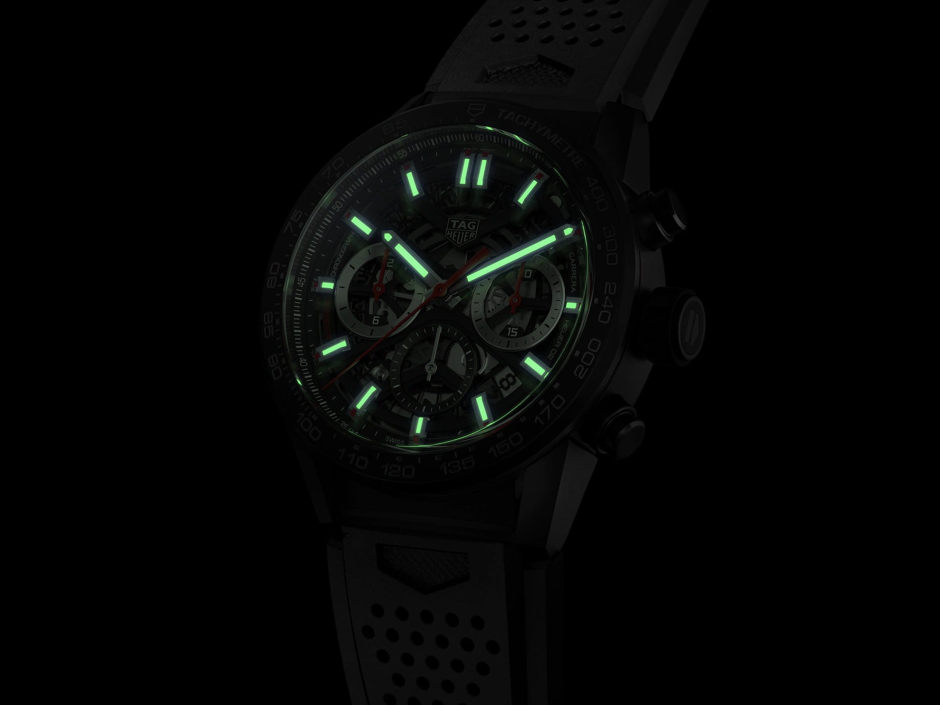 TAG Heuer TAG Heuer Carrera CBG2090.FT6145 механические мужские часы часы крупный план черный циферблата