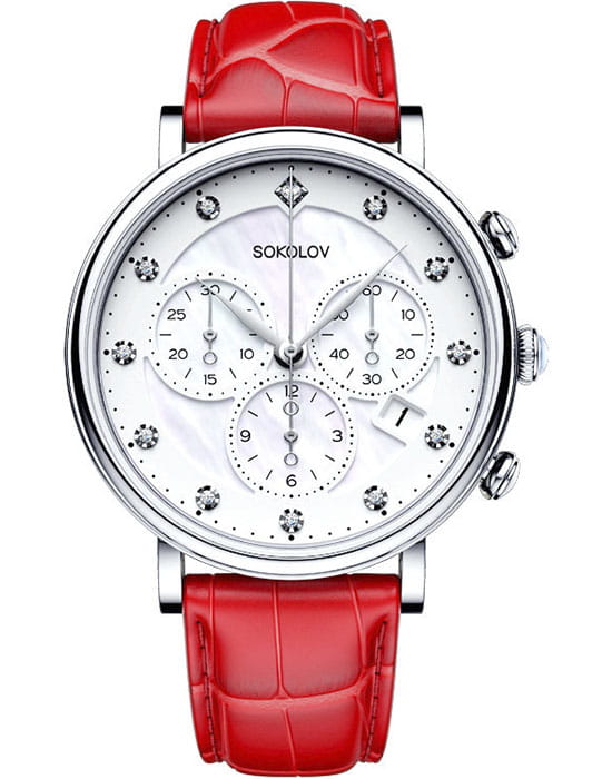 Sokolov 126.30.00.000.03.03.2 , наручные женские часы фото под углом