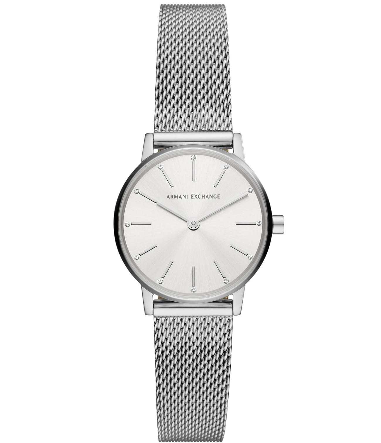 Armani Exchange Armani Exchange AX5565  AX5565 кварцевые женские часы белый циферблат, браслет нержавеющая сталь — вид спереди