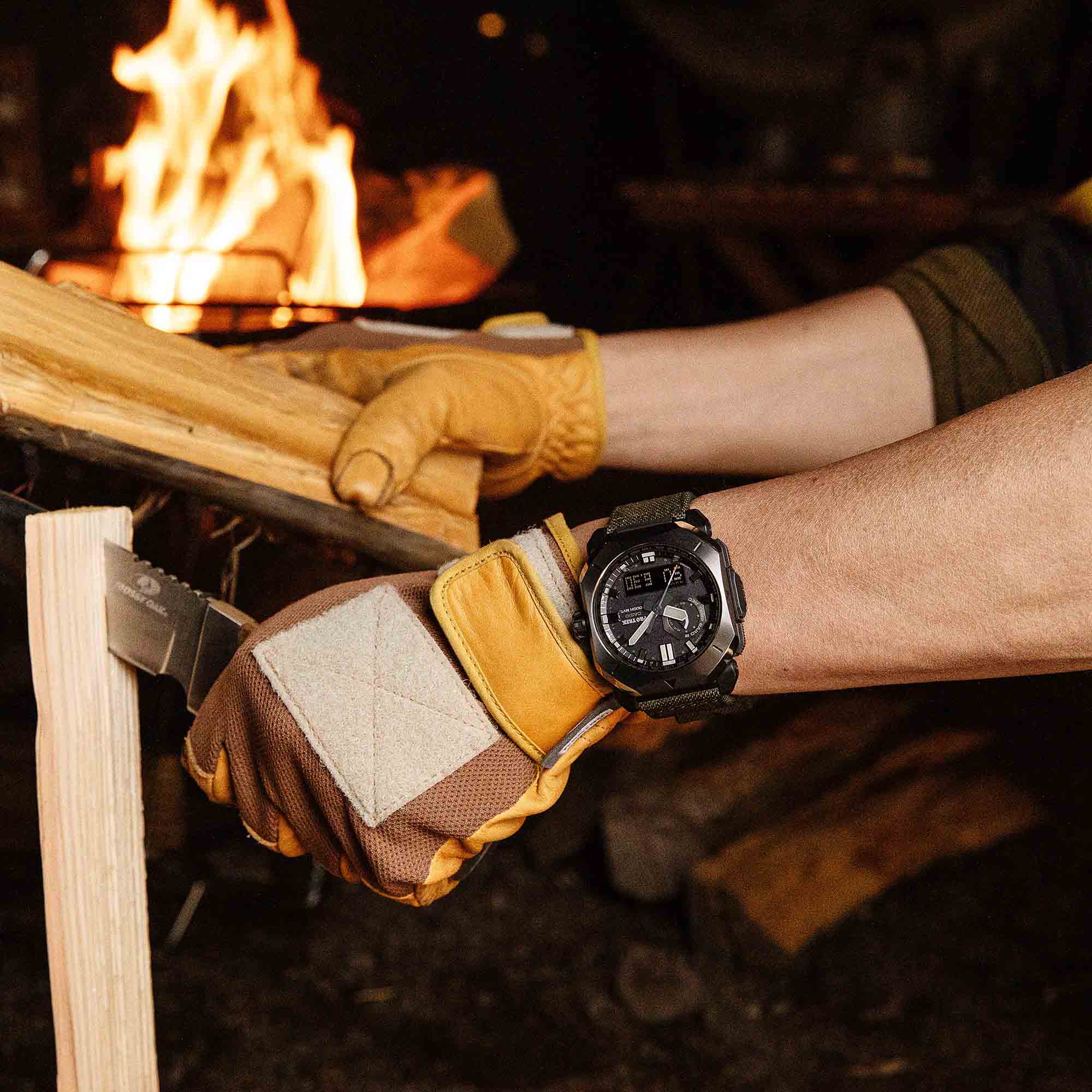 Casio Casio Pro Trek PRW-6900YB-3DR (PRW-6900YB-3), pro trek япония мужские часы на браслете пластик боковой вид