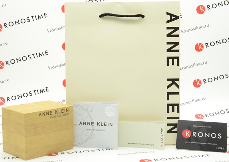 Оригинальные часы Anne Klein Anne Klein 3872CHGB кварцевые калибр механизма  общий вид
