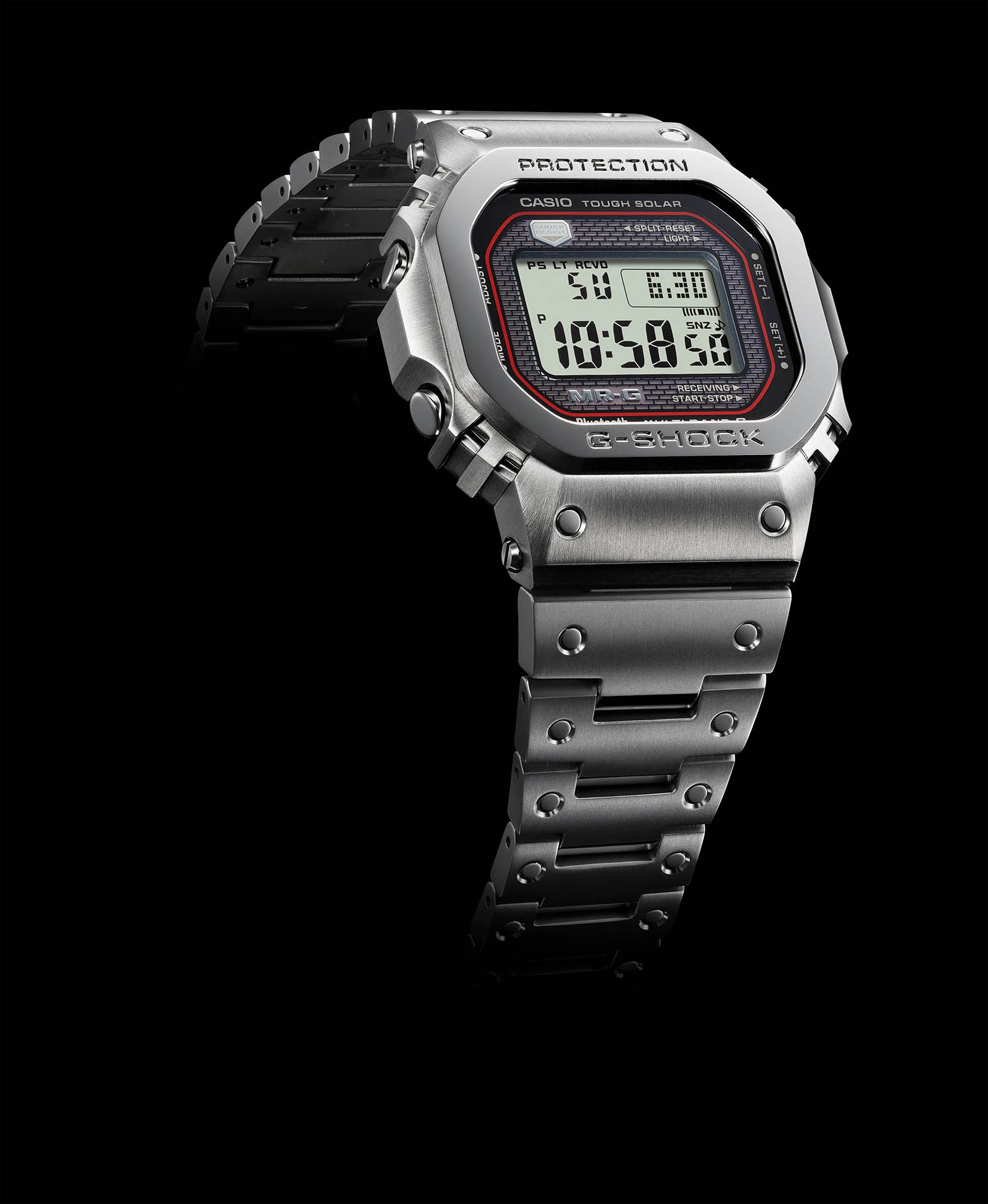 Casio MRG-B5000D-1DR мужские часы застежка крупным планом