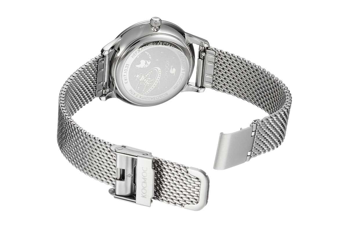 Космос Космос Созвездие K 601.10.34,  россия женские часы на браслете нержавеющая сталь боковой вид