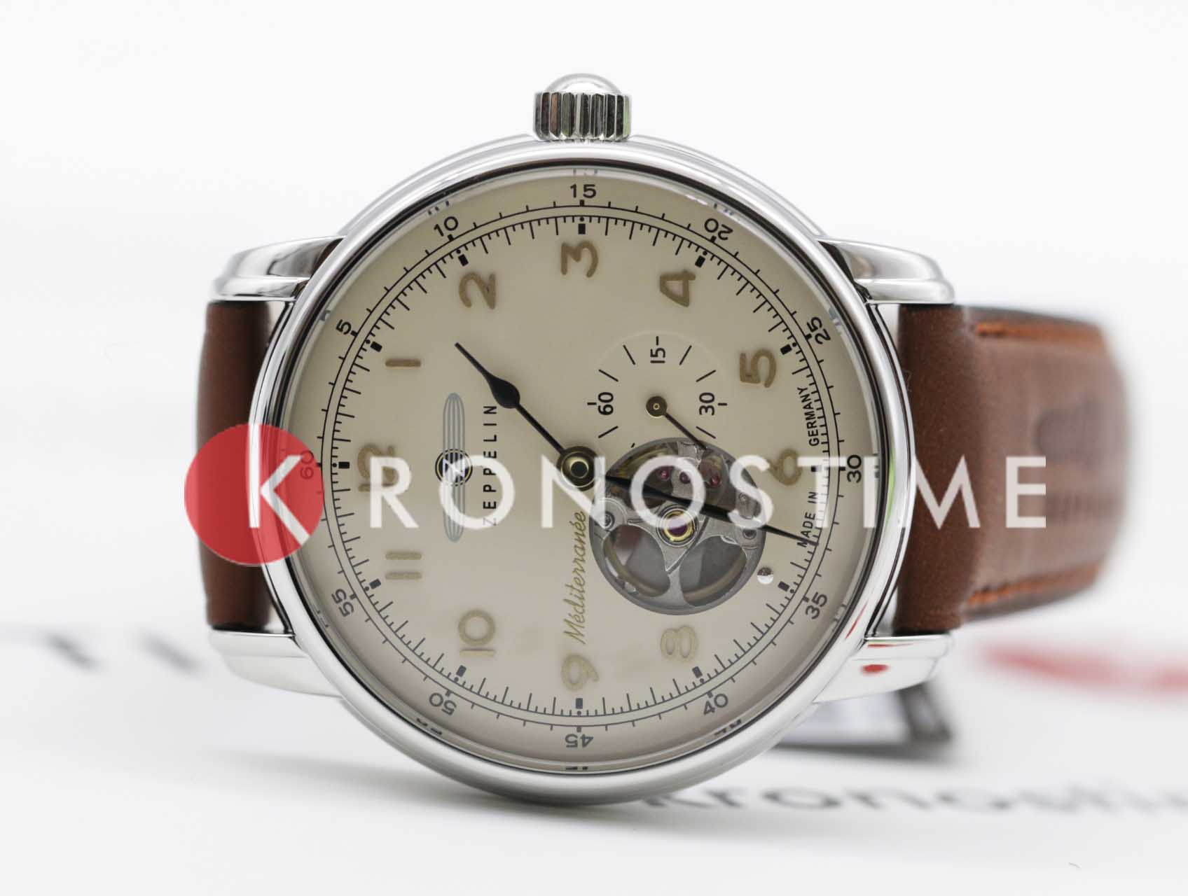 Zeppelin Zeppelin 100 Years Zeppelin of Mediterranee 96665, 100 years zeppelin германия мужские часы на браслете кожаный боковой вид