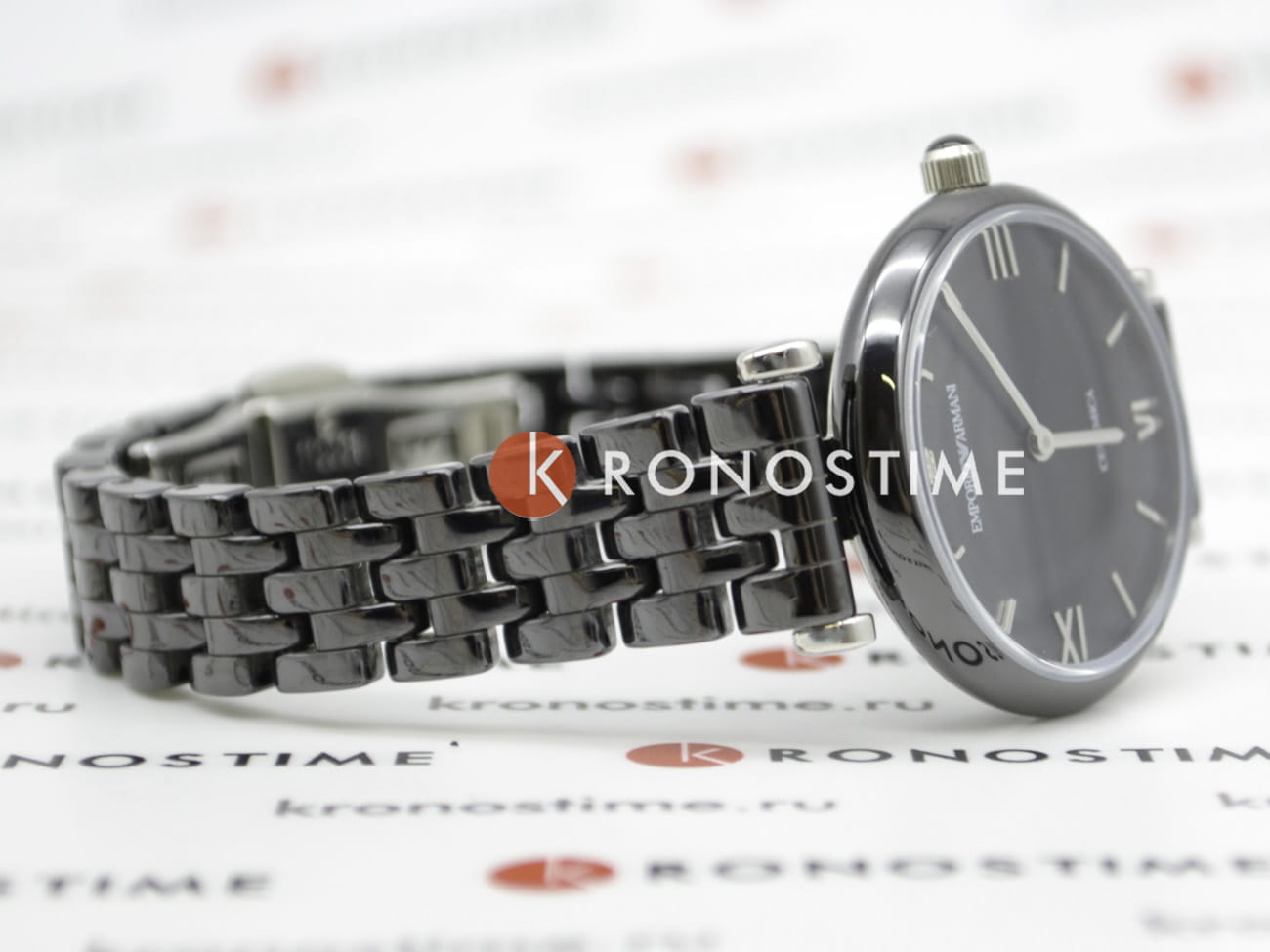 Emporio Armani Emporio Armani AR1487 женские часы черный циферблат на запястье