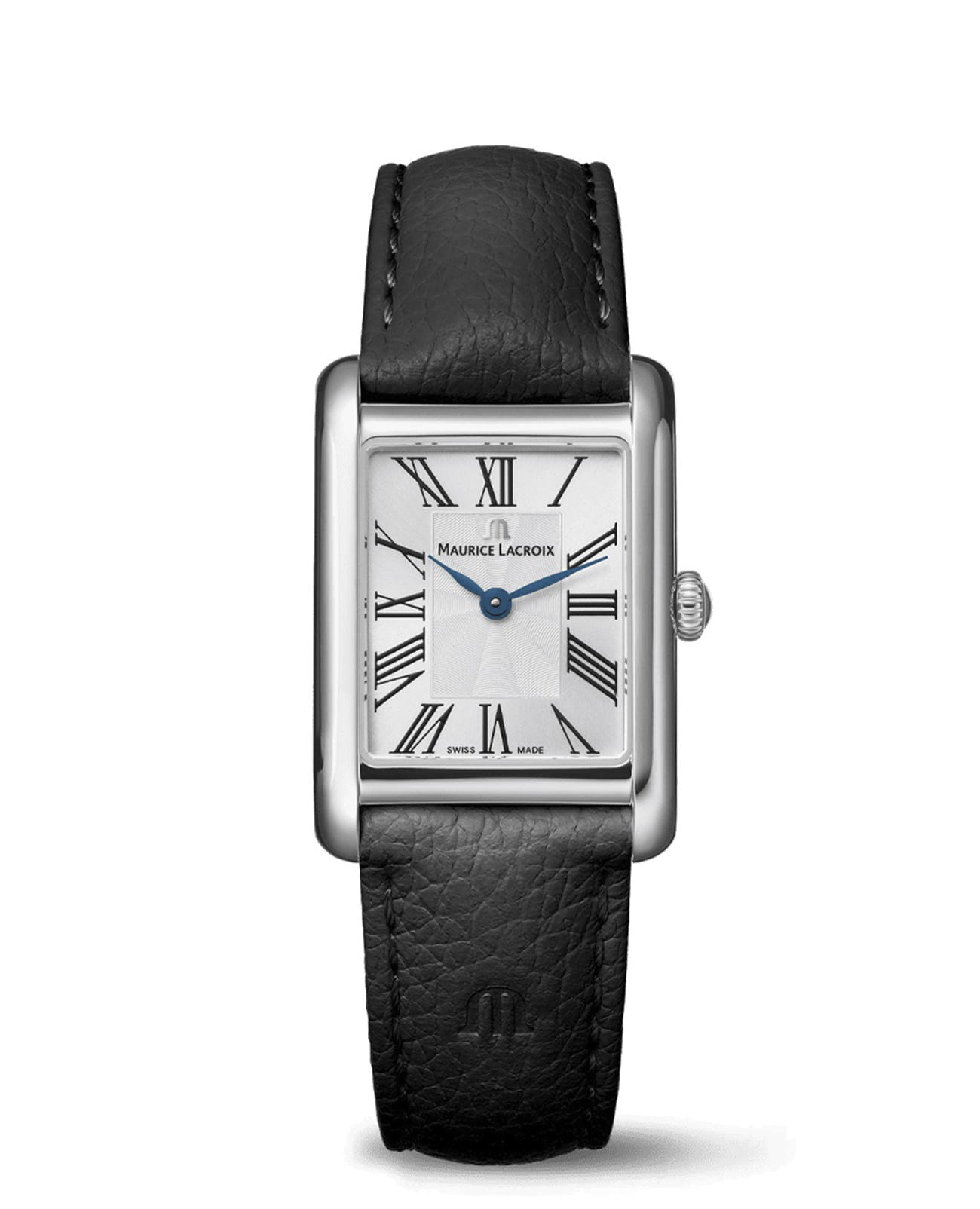 Maurice Lacroix Maurice Lacroix Fiaba Square FA1205-SS001-110-2  FA1205-SS001-110-2 кварцевые женские часы белый циферблат, браслет кожаный — вид спереди