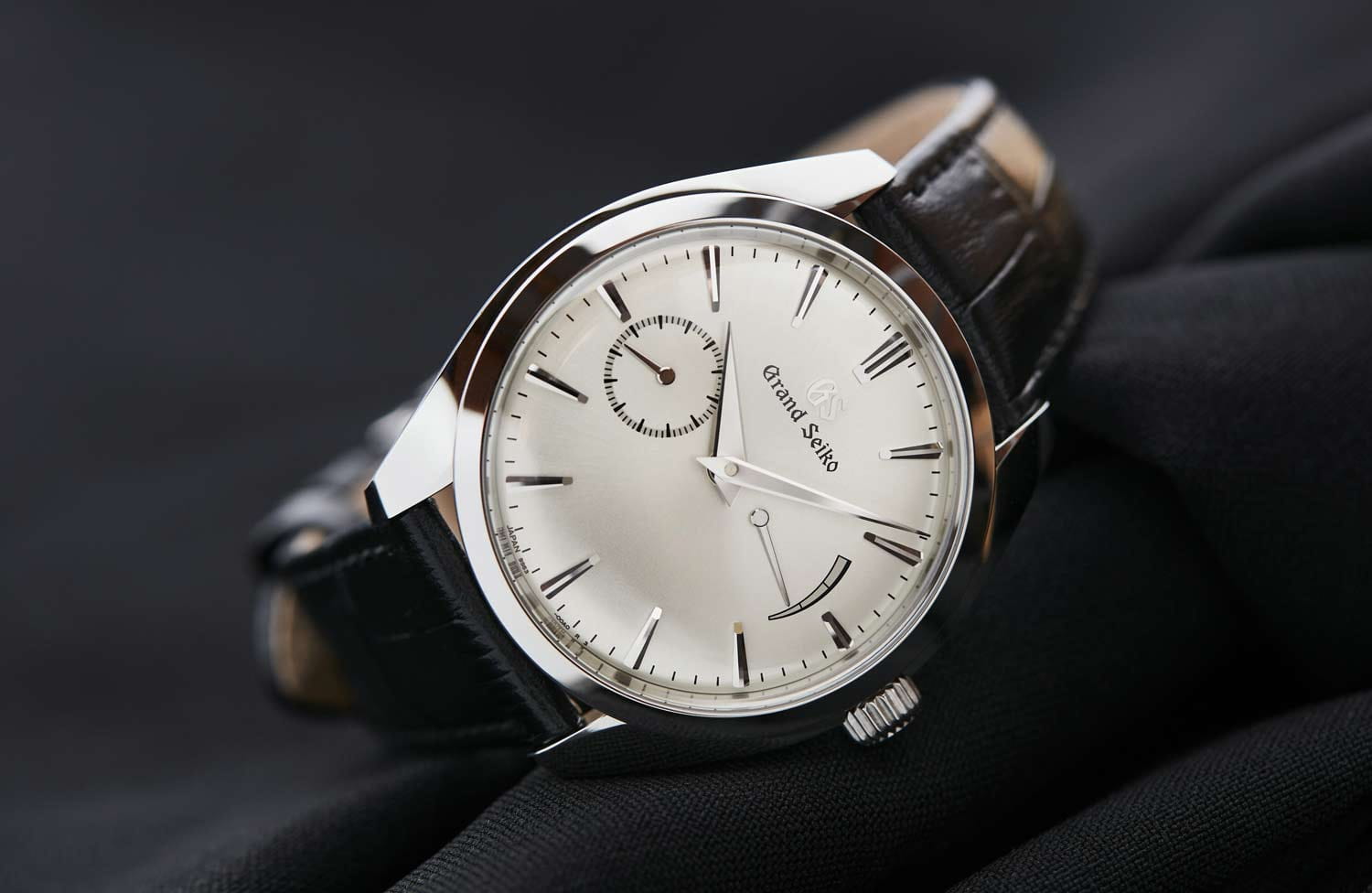 Seiko Seiko Grand Seiko SBGK007G, grand seiko япония мужские часы на браслете кожаный боковой вид