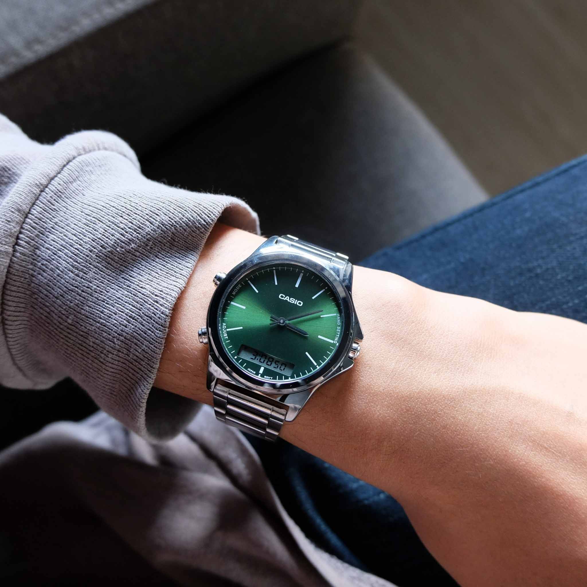 Casio Casio Collection MTP-VC01D-3EUDF (MTP-VC01D-3E) , наручные мужские часы фото под углом