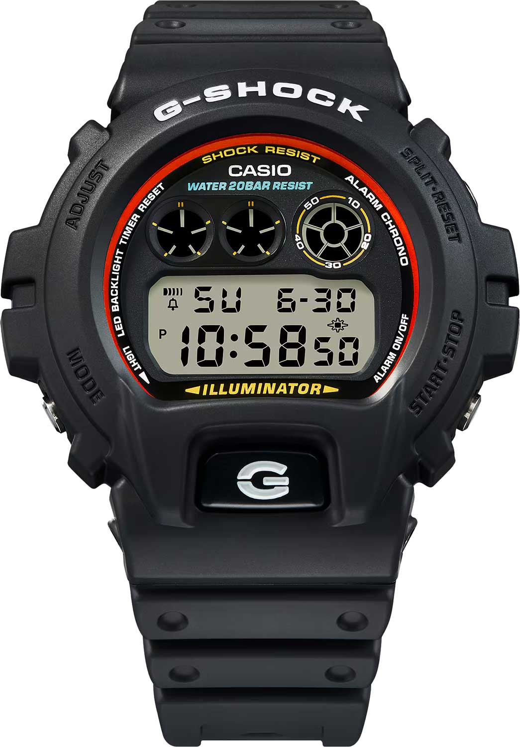Casio Casio G-Shock DW-6900RL-1 , наручные мужские часы фото под углом
