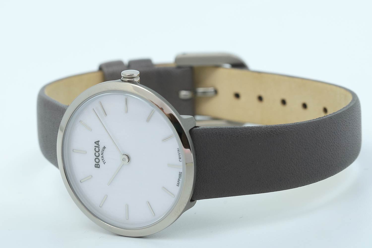 Boccia Titanium Boccia Titanium 3279-07 мужские часы белый циферблат на запястье