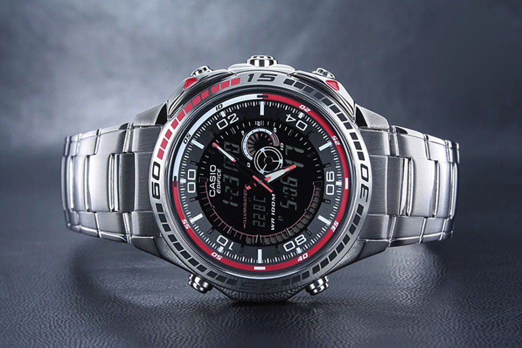 Casio Casio Edifice EFA-121D-1A , наручные мужские часы фото под углом