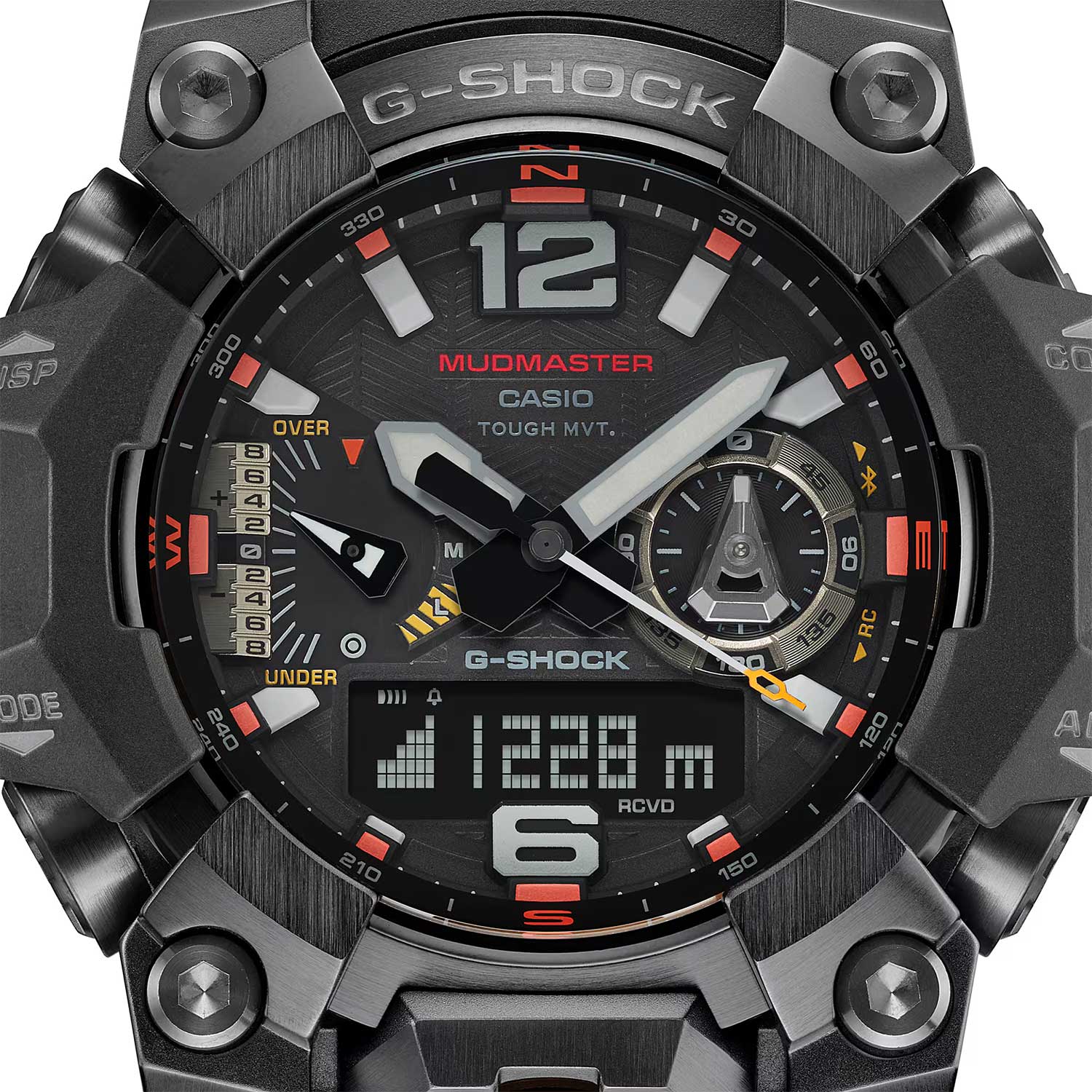 Casio Casio G-Shock GWG-B1000EC-1A Mudmaster - задняя крышка сталь металл карбон корпуса, япония часы