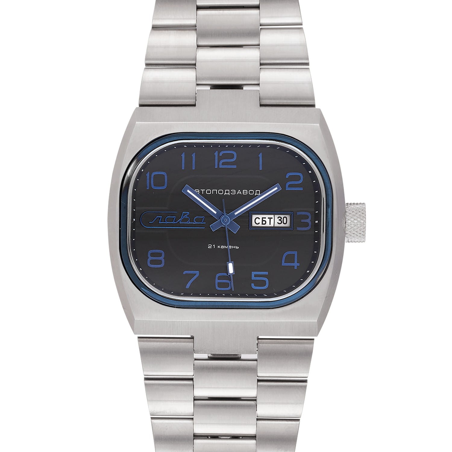 Слава Слава Телевизор 3047711/100-8205 мужские часы черный циферблат на запястье