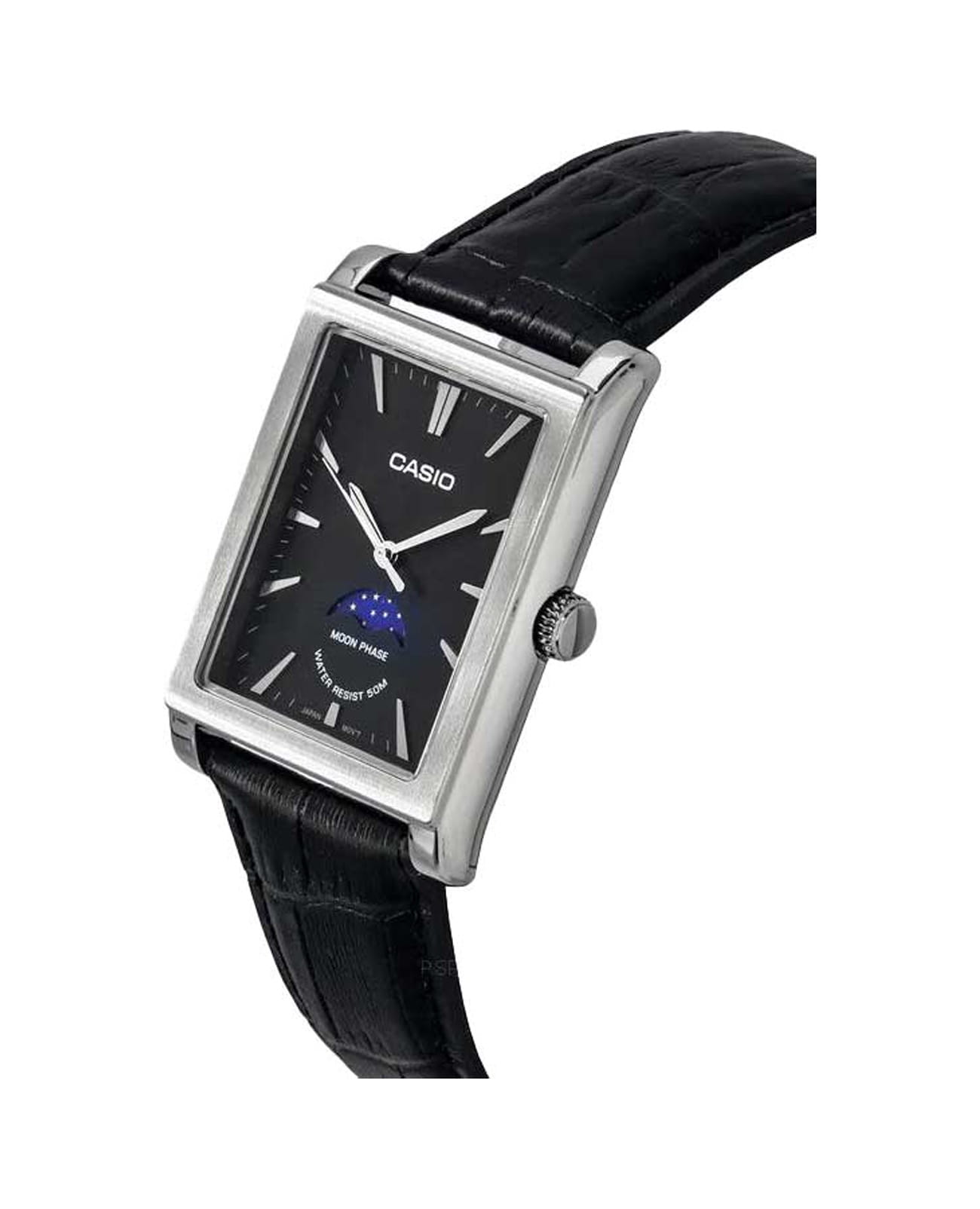 Casio Casio Collection MTP-M105L-1A, collection япония мужские часы на браслете кожаный боковой вид