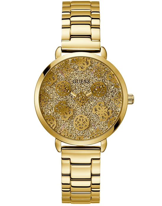 Guess Guess Trend GW0670L2  GW0670L2 кварцевые женские часы золотой циферблат, браслет сталь с ip покрытием — вид спереди