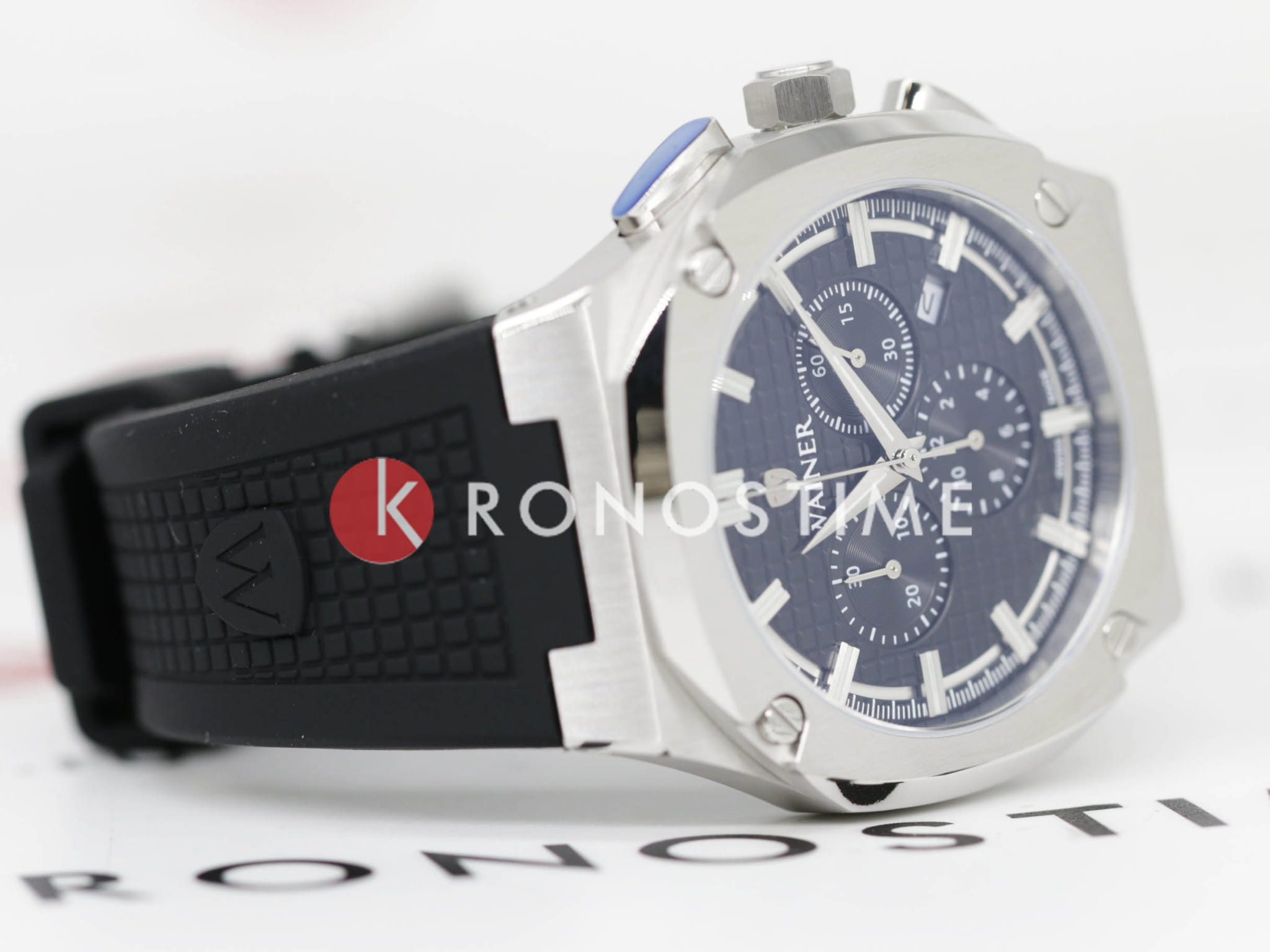 Wainer Wainer WA.10200-A,  швейцария мужские часы на браслете силикон боковой вид