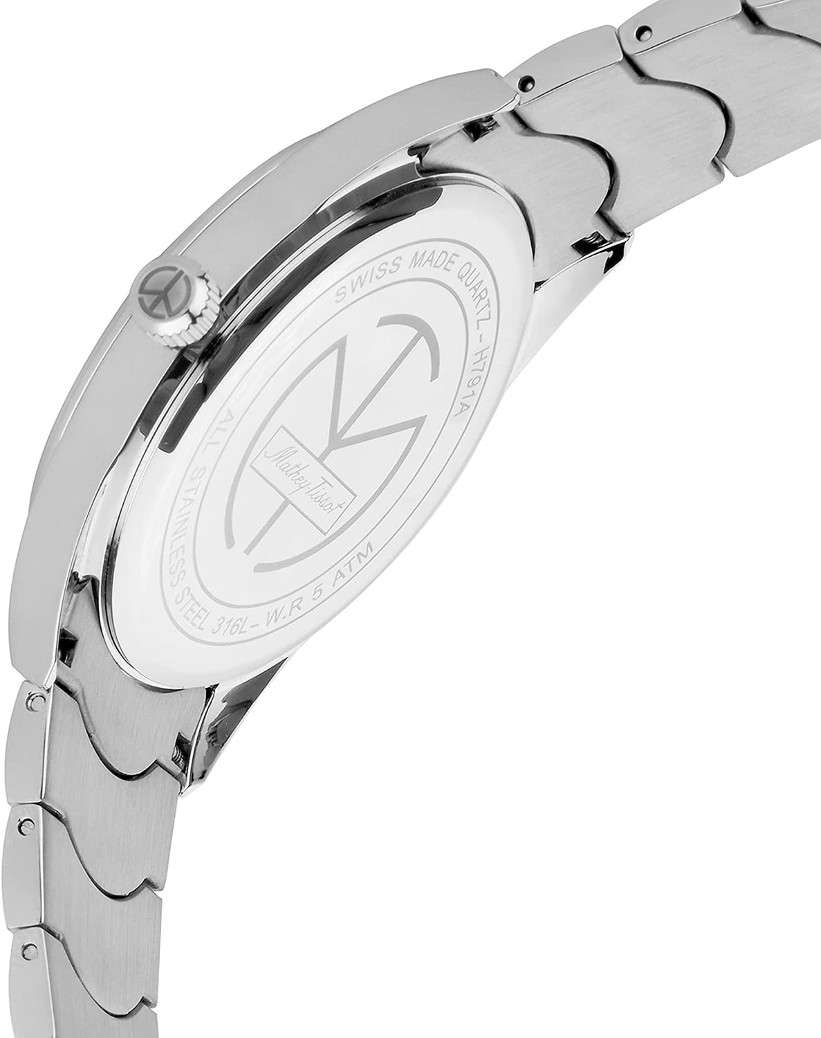 Mathey-Tissot Mathey-Tissot Anaconda H791ABU,  швейцария мужские часы на браслете нержавеющая сталь 316l боковой вид