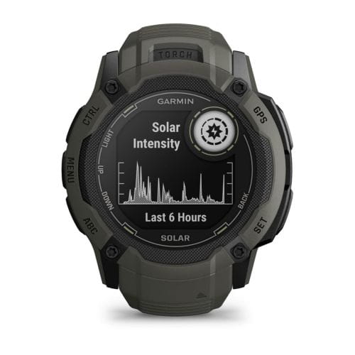 Garmin Garmin Instinct 2X Solar 010-02805-05 электронные мужские часы часы крупный план  циферблата