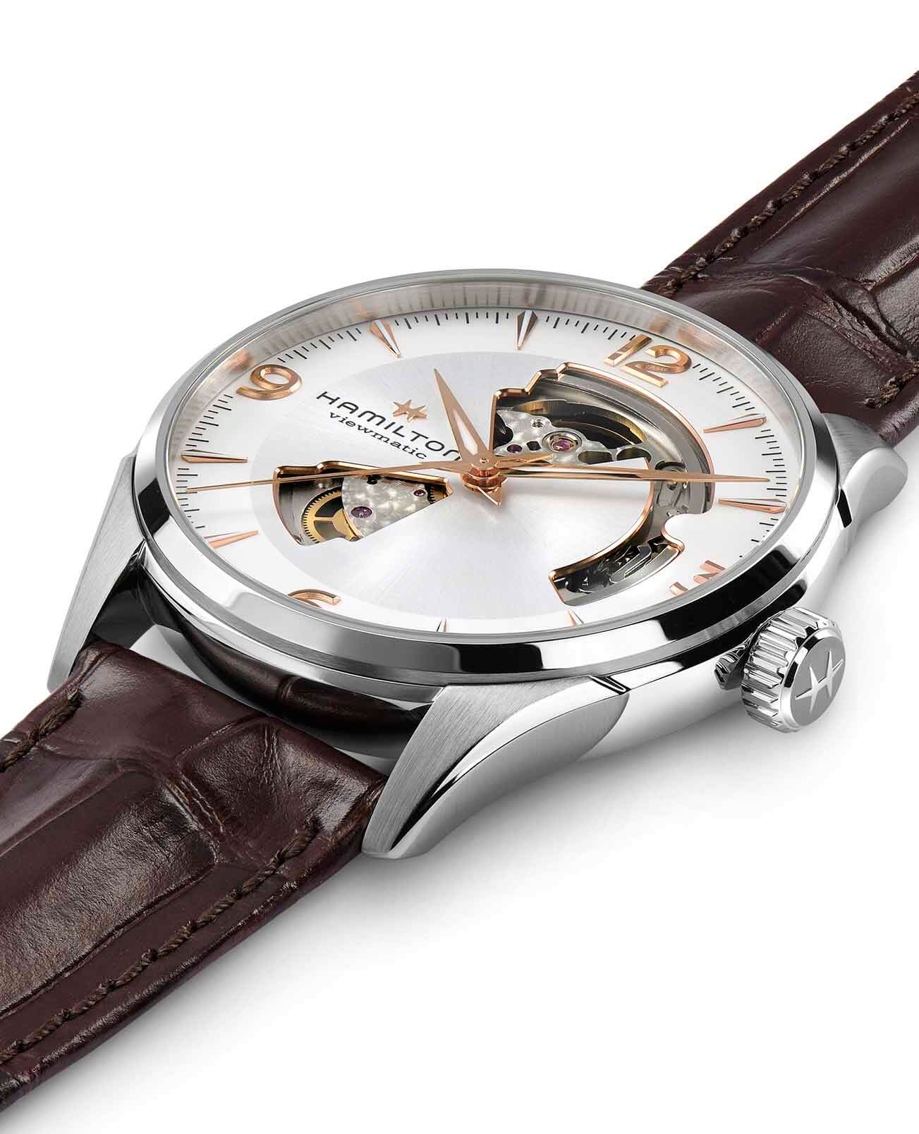 Hamilton Hamilton Jazzmaster Open Heart Auto H32705551 , наручные мужские часы фото под углом