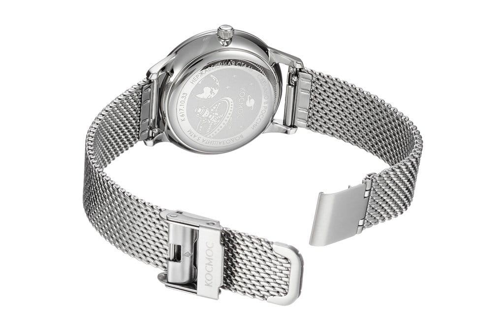 Космос Космос Солнце и Луна K 617.10.31,  россия женские часы на браслете нержавеющая сталь боковой вид