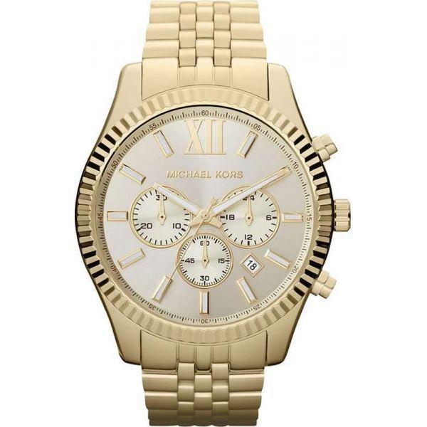 Michael Kors Michael Kors Portia MK8281  MK8281  женские часы золотой циферблат, браслет  — вид спереди