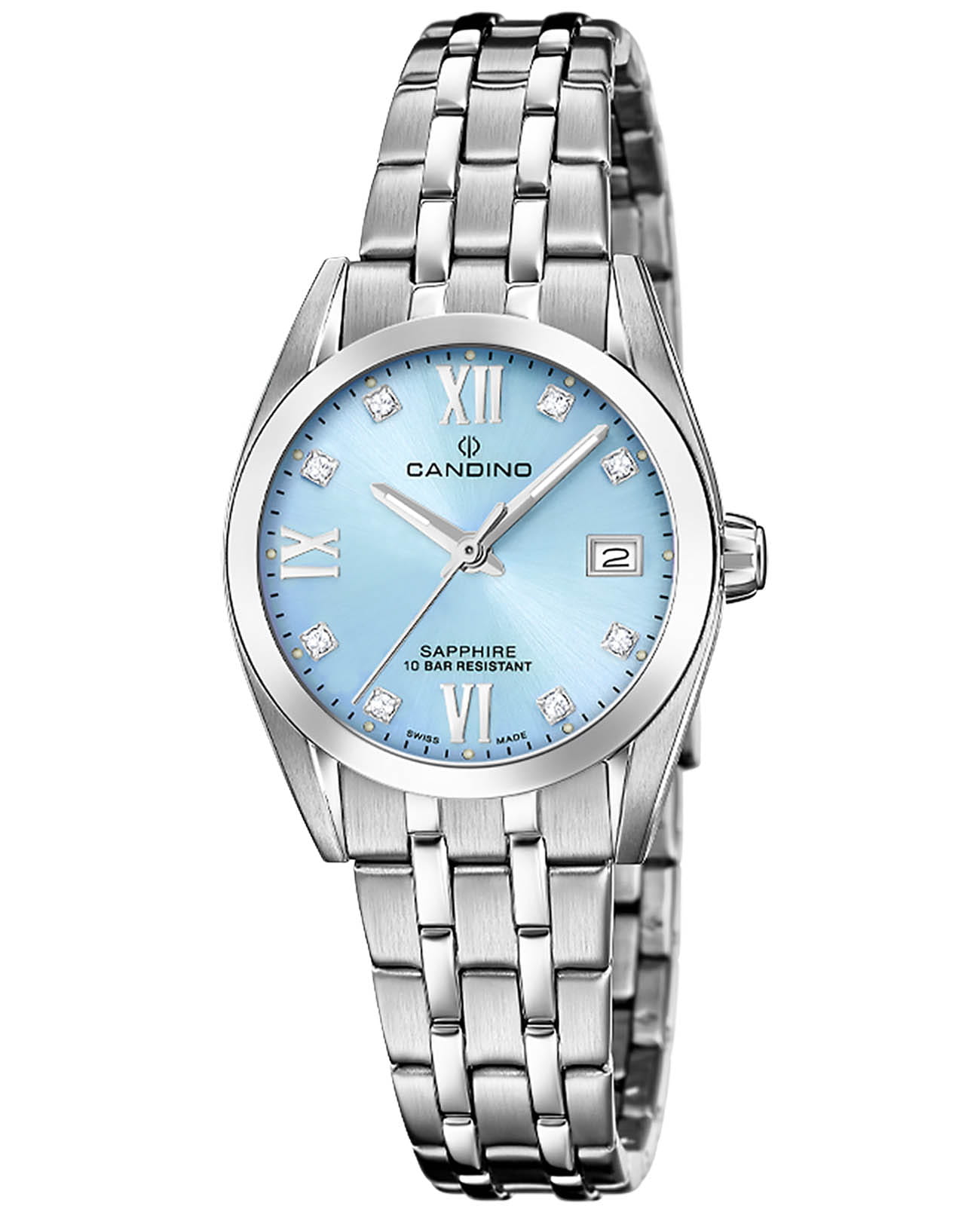 Candino Candino Couple Quartz C4703/F  C4703/F кварцевые женские часы синий циферблат, браслет нержавеющая сталь — вид спереди