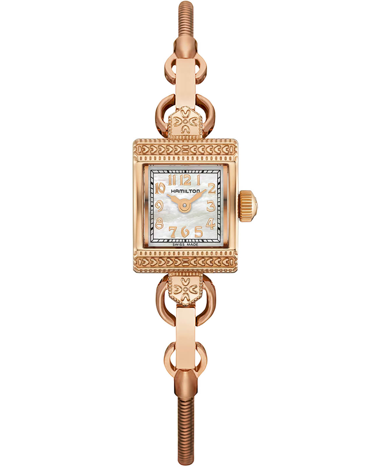 Hamilton Hamilton American Classic Lady Hamilton Necklace H31241190  H31241190 кварцевые женские часы серебристый циферблат, браслет нержавеющая сталь с pvd-покрытием — вид спереди