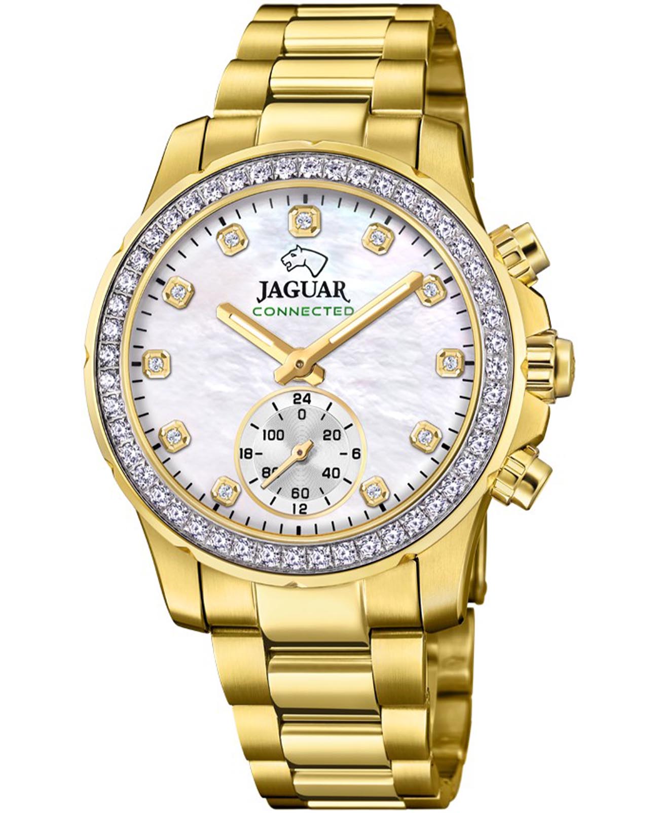 Jaguar Jaguar Connected Lady J983/1  J983/1 кварцевые женские часы перламутровый циферблат, браслет нержавеющая сталь — вид спереди