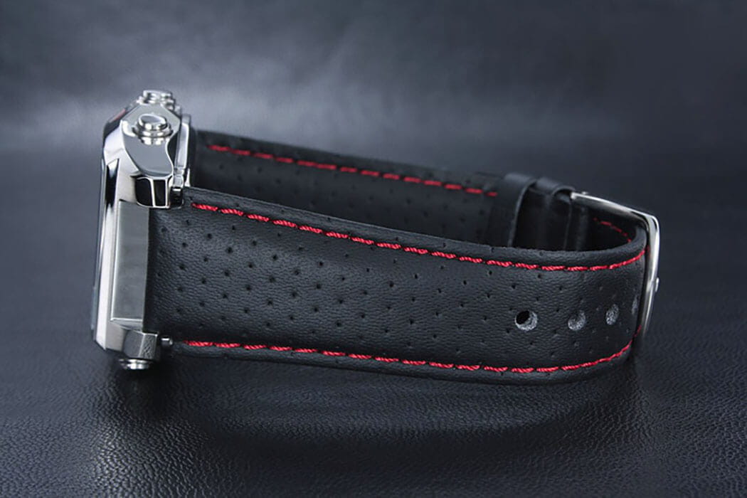 Casio Casio Edifice EFA-120L-1A1, edifice япония мужские часы на браслете кожаный боковой вид