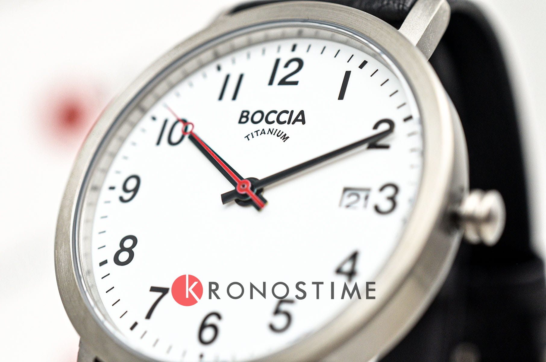 Boccia Titanium Boccia Titanium 3622-03 кварцевые мужские часы часы крупный план белый циферблата