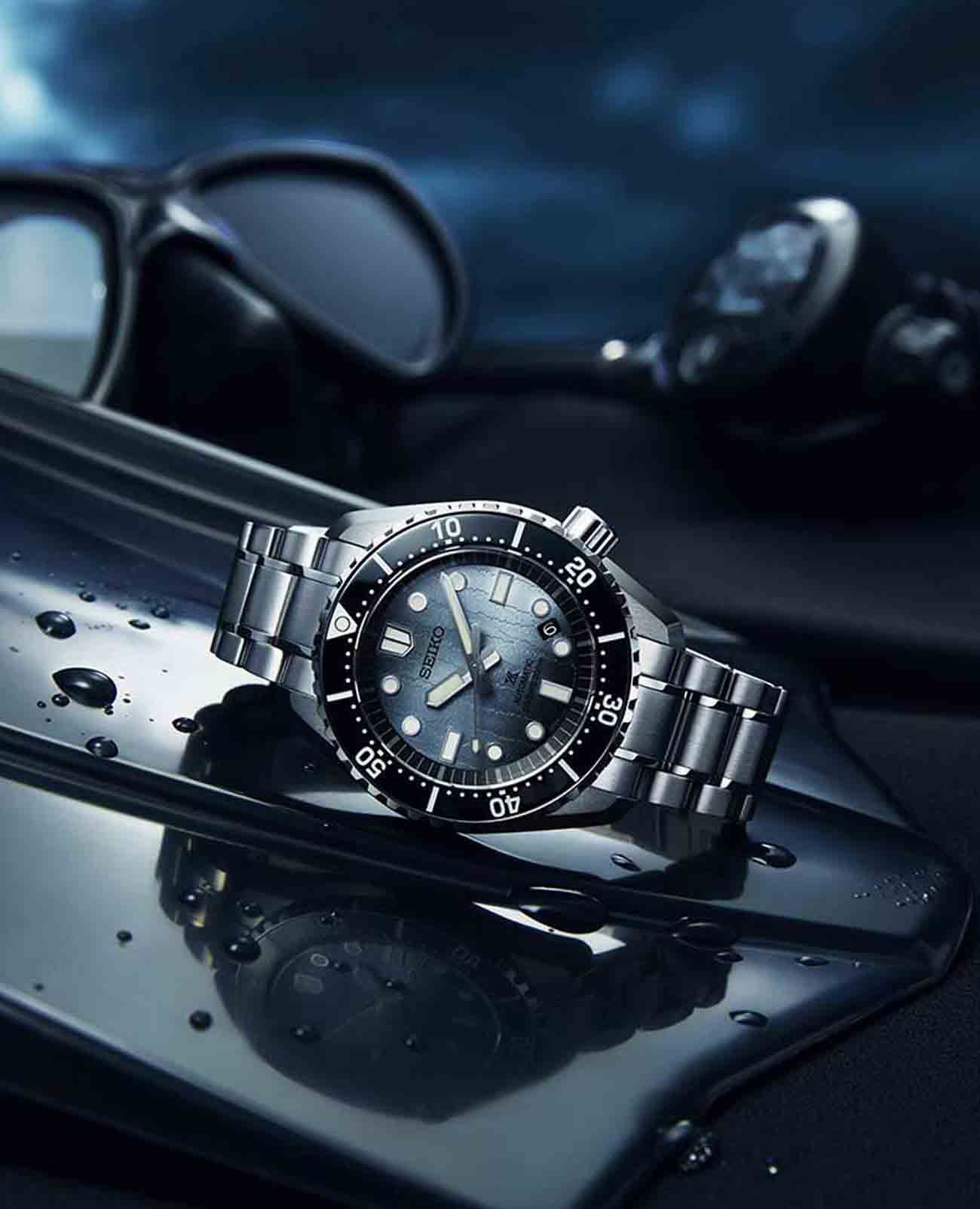 Seiko SLA073J1 мужские часы застежка крупным планом