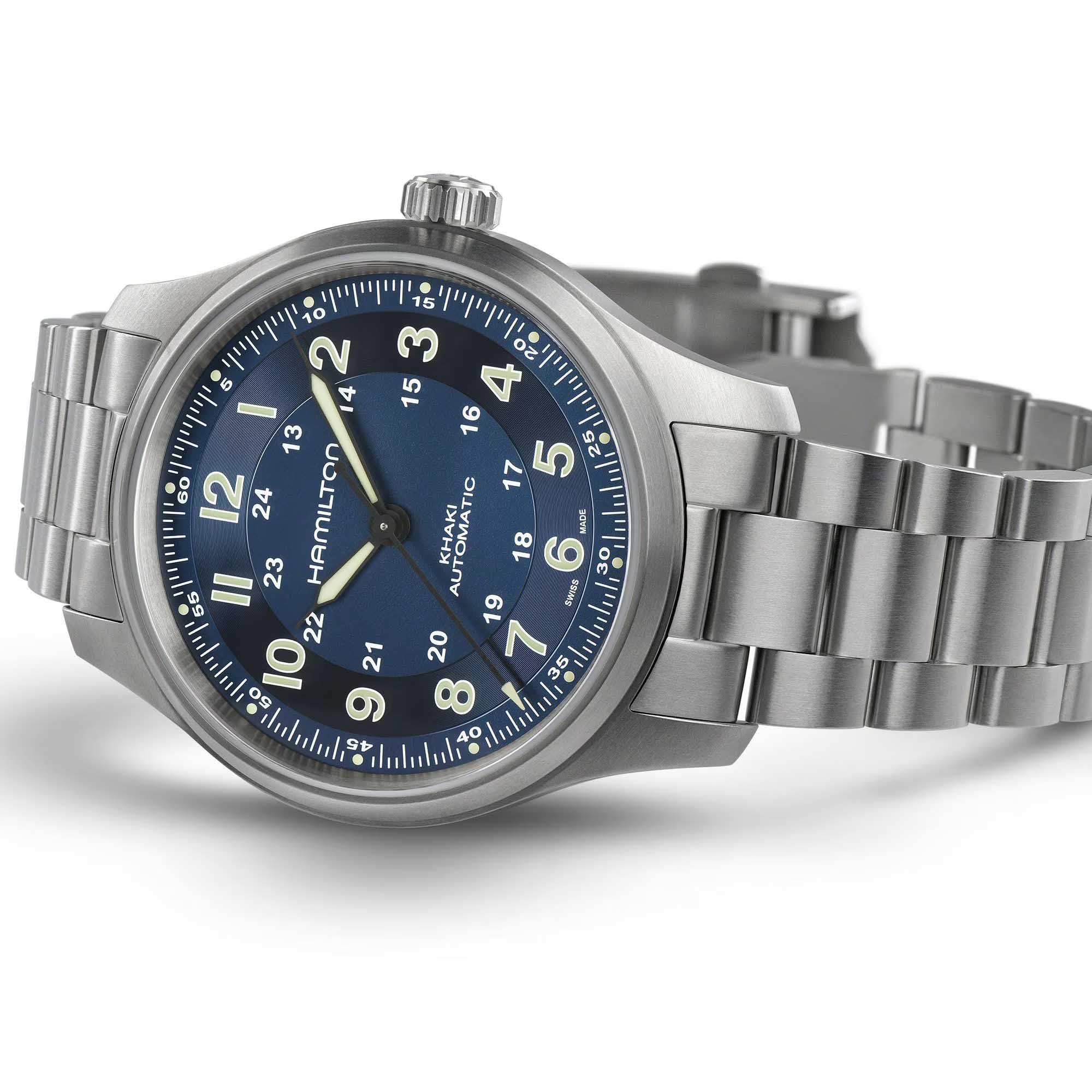 Hamilton Hamilton Khaki Field Titanium Auto H70545140  - задняя крышка металл титан корпуса, швейцария часы