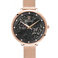 Pierre Lannier Pierre Lannier Eolia 039L938  039L938 кварцевые женские часы черный циферблат, браслет нержавеющая сталь с pvd-покрытием — вид спереди