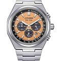 Citizen Citizen Eco-Drive CA4610-85Z  CA4610-85Z кварцевые мужские часы оранжевый циферблат, браслет титановый — вид спереди