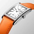 Longines Longines DolceVita L5.512.4.11.8 кварцевые женские часы часы крупный план белый циферблата