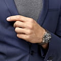 Longines L38834769 наручные мужские часы застежка крупным планом