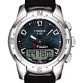 Tissot Tissot T-Touch II Titanium Lady T047.220.46.126.00 T Touch T0472204612600 кварцевые женские часы перламутровый циферблат, браслет кожаный — вид спереди