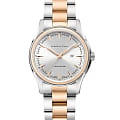 Hamilton Hamilton Jazzmaster Viewmatic Auto H32305191  H32305191 механические женские часы серебристый циферблат, браслет нержавеющая сталь с pvd-покрытием — вид спереди