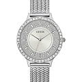 Guess Guess Dress Steel GW0402L1  GW0402L1 кварцевые женские часы серебристый циферблат, браслет нержавеющая сталь — вид спереди