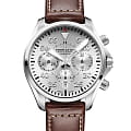 Hamilton Hamilton Khaki Aviation Pilot Pioneer Auto Chrono H64666555  H64666555 механические мужские часы серебристый циферблат, браслет кожаный — вид спереди