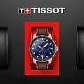 Tissot Tissot SuperSport Chrono T125.617.16.041.00 кварцевые мужские часы часы крупный план синий циферблата