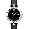 Tissot Tissot Pinky By T084.210.16.057.00  T0842101605700 кварцевые женские часы черный циферблат, браслет кожаный — вид спереди