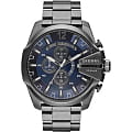 Diesel Diesel MS9 Chrono DZ4329  DZ4329 кварцевые мужские часы  синий циферблат, браслет сталь c pvd покрытием — вид спереди