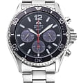 Orient Orient Chronograph RA-TX0202B  RA-TX0202B кварцевые мужские часы черный циферблат, браслет нержавеющая сталь — вид спереди