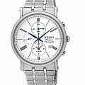 Seiko Seiko SNAF73P1  SNAF73P1 кварцевые мужские часы белый циферблат, браслет 18-каратное желтое золото — вид спереди