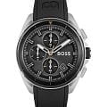Hugo Boss Hugo Boss Volane HB1513953  HB1513953 кварцевые мужские часы черный циферблат, браслет силикон — вид спереди