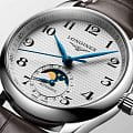 Longines Longines Master Collection L2.409.4.78.3 механические женские часы часы, крупный план белый циферблат